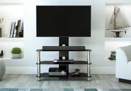 Glass corner stand with - corner, tv