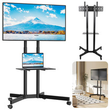Mobile TV Stand on Wheels Free