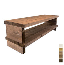 Rustic Wooden Tv Stand/ Chunky