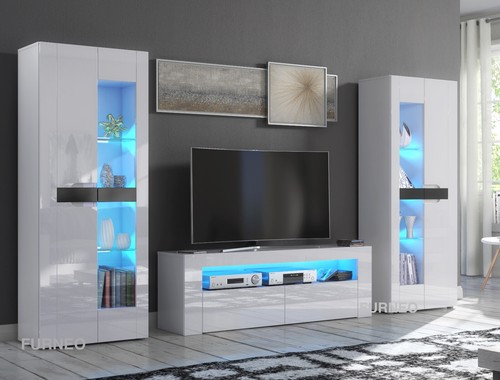 Unit white high - tv,